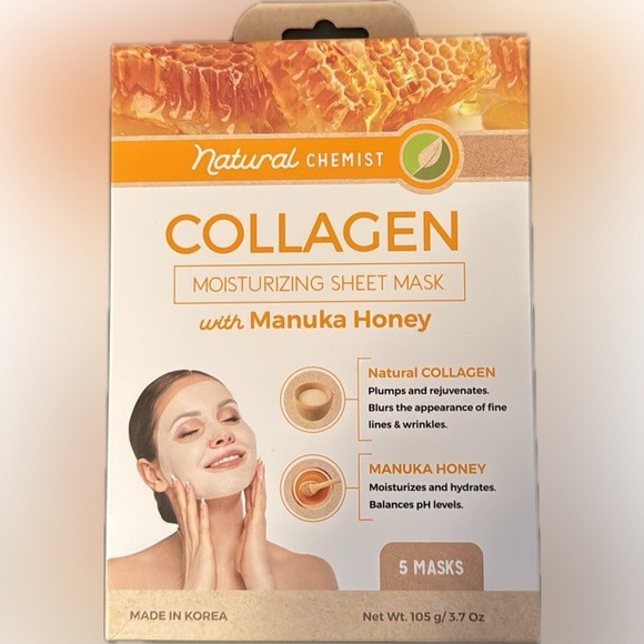 Natural Chemist Collagen with Manuka Honey Sheet Mask - Picture 1 of 2